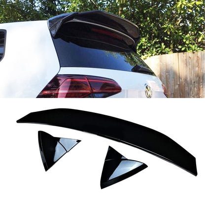 Vw Golf Mk7 / 7.5 R / R Line Aspec Style Rear Spoiler In Gloss Black - TMC Motorsport