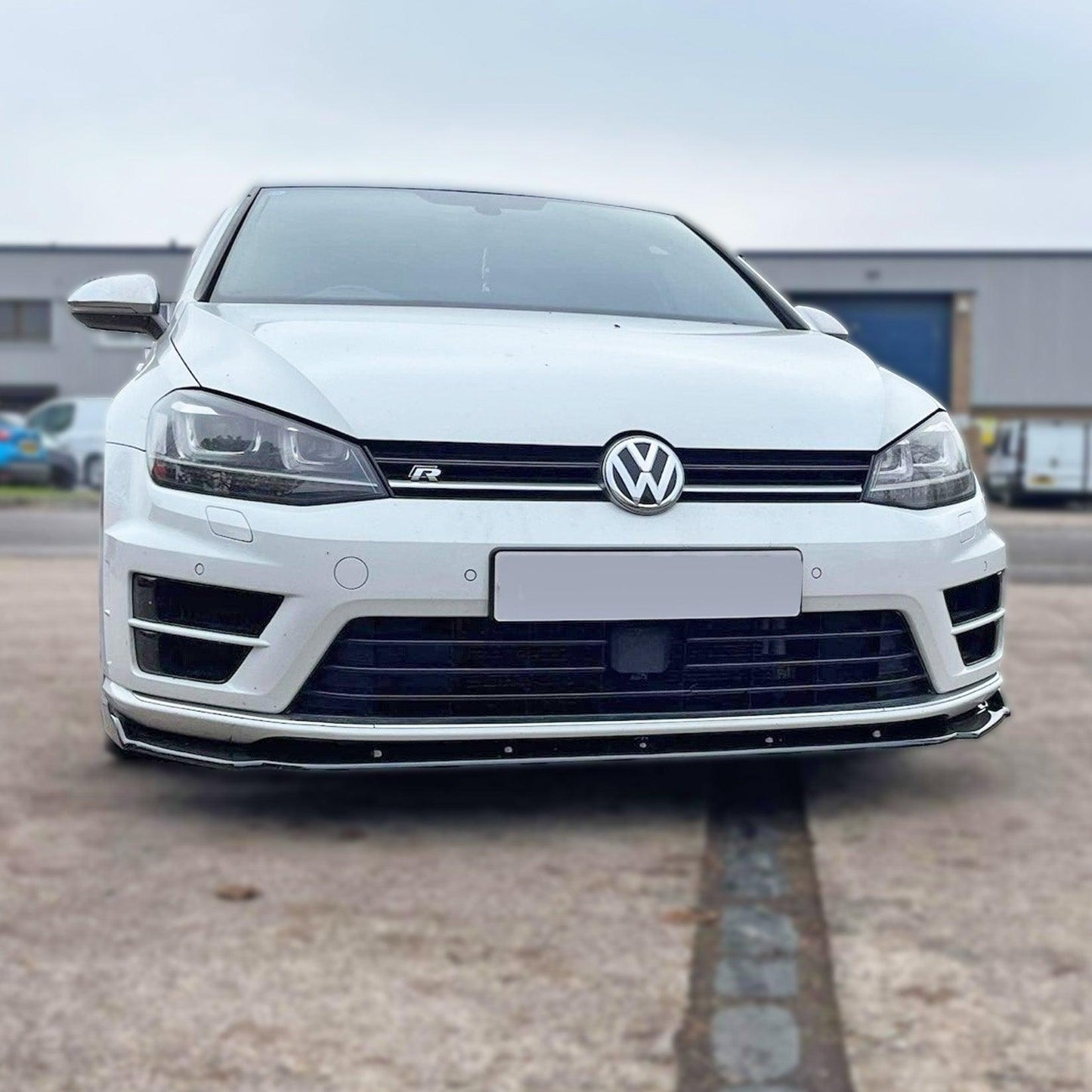 VW Golf MK7/MK7.5 R 2017-2020 - Risper Front Splitter In Gloss Black - TMC Motorsport