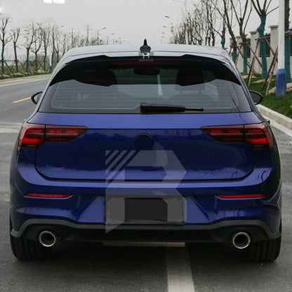 VW Golf MK8 R-Line Rear Spoiler Cap V1 in Gloss Black - TMC Motorsport