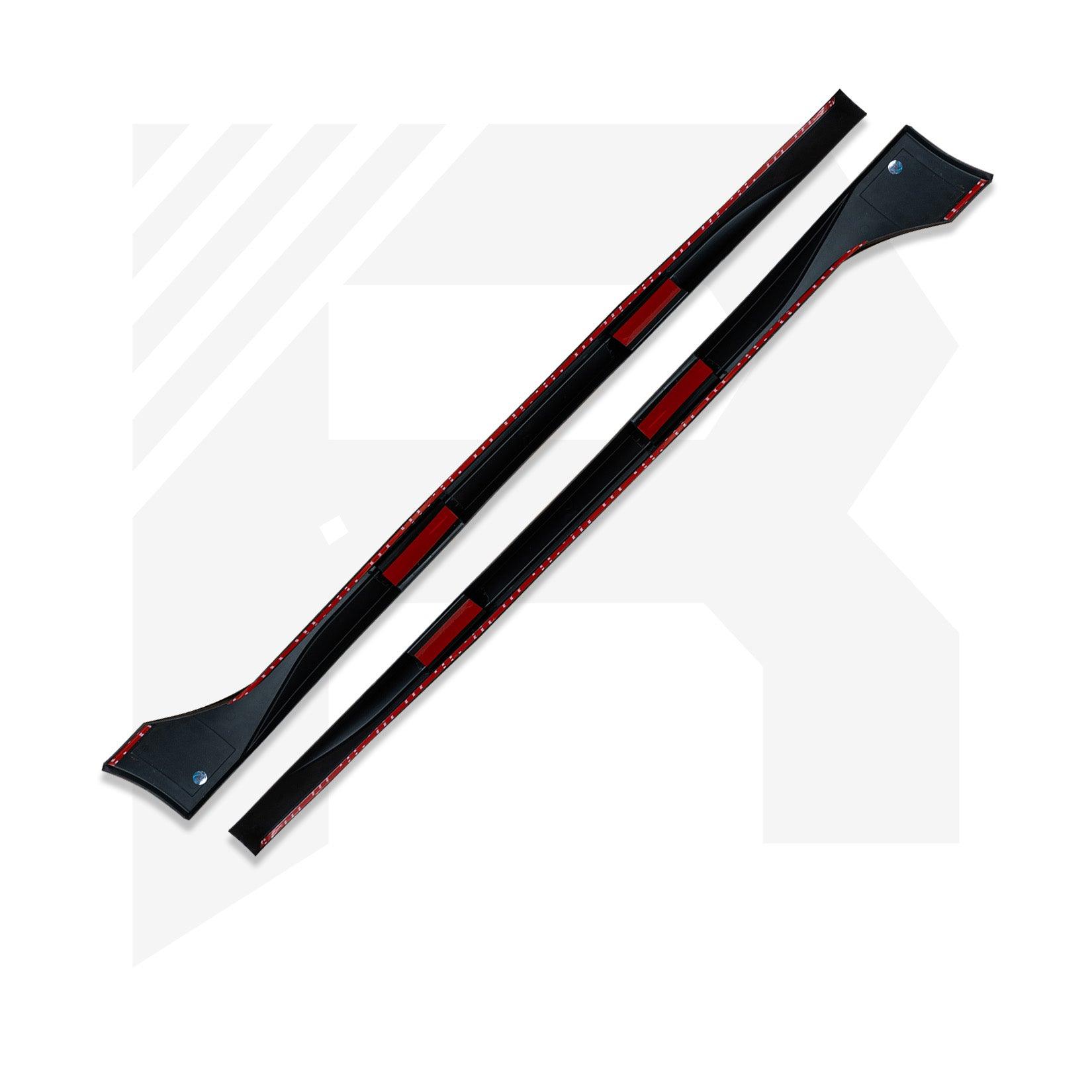 VW Golf MK8 Standard 'R' Style Side Skirts in Gloss Black - TMC Motorsport