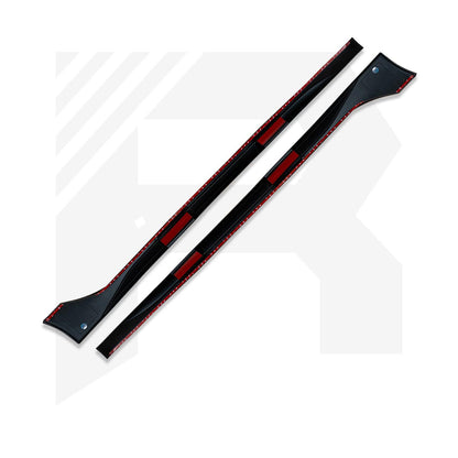 VW Golf MK8 Standard 'R' Style Side Skirts in Gloss Black - TMC Motorsport