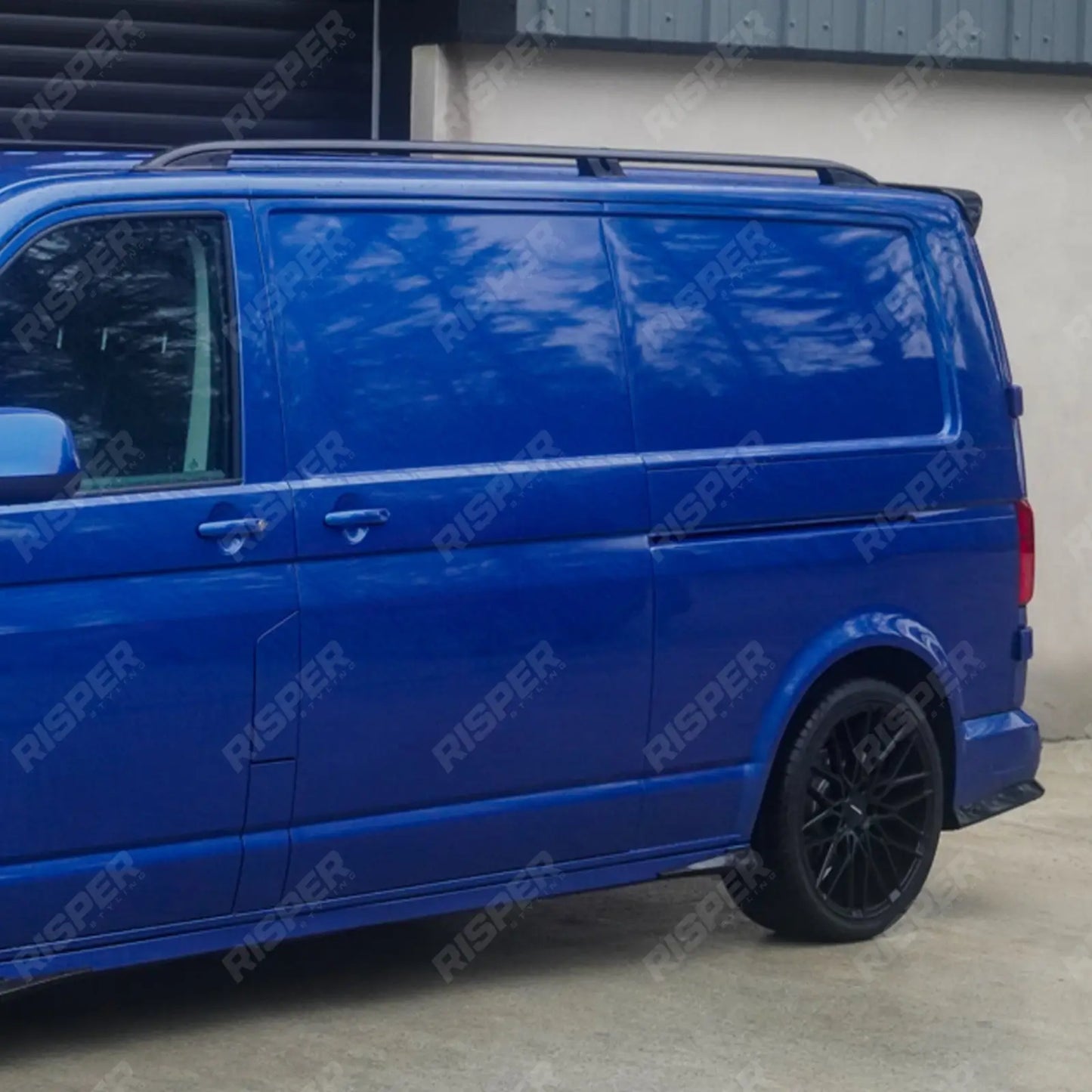 VW T5 – T6 – Long Wheelbase (LWB) Aluminium Roof Bars in Black