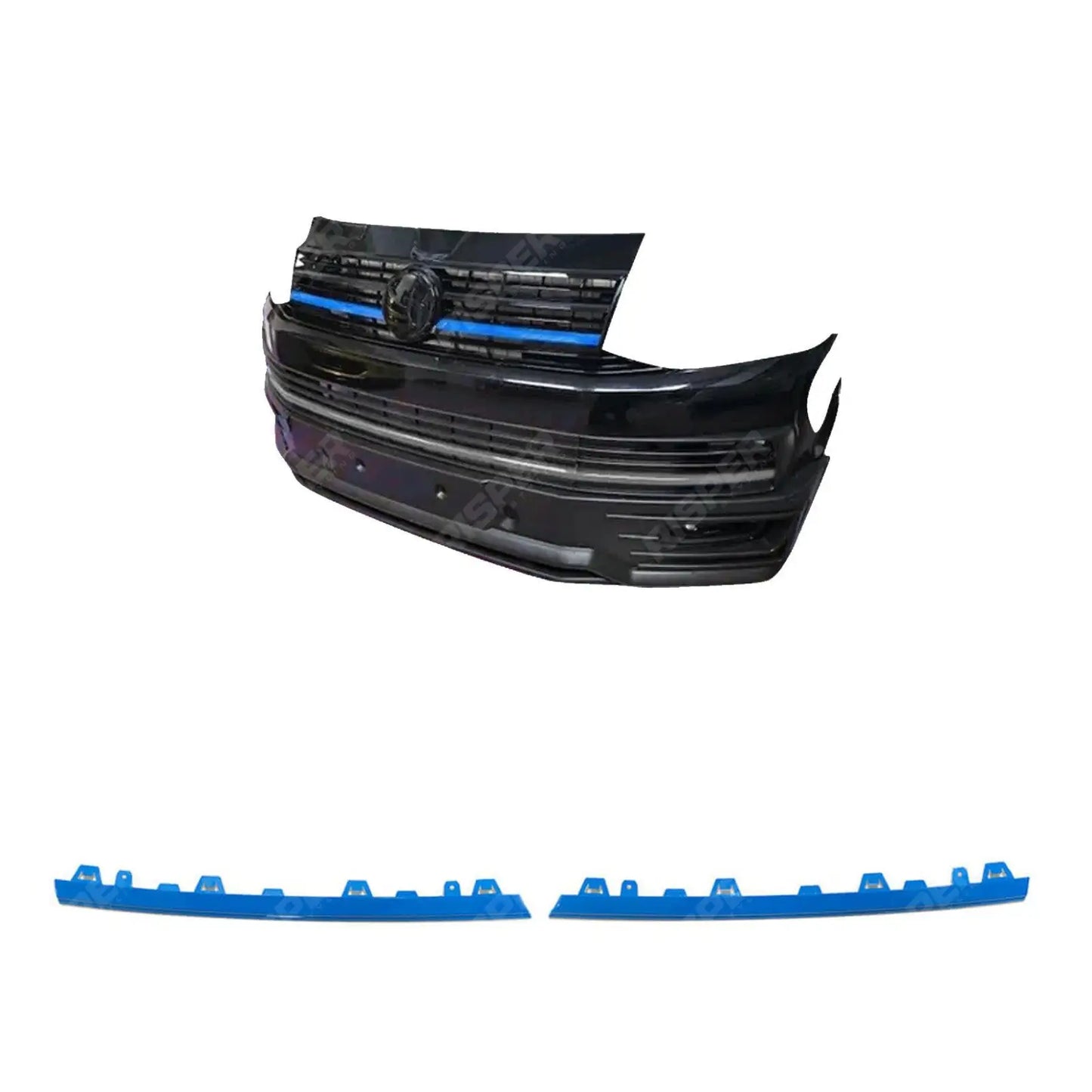 VW T6 Transporter 2015 - 2019 Front Upper 2 - Piece Clip In Grille Streamer