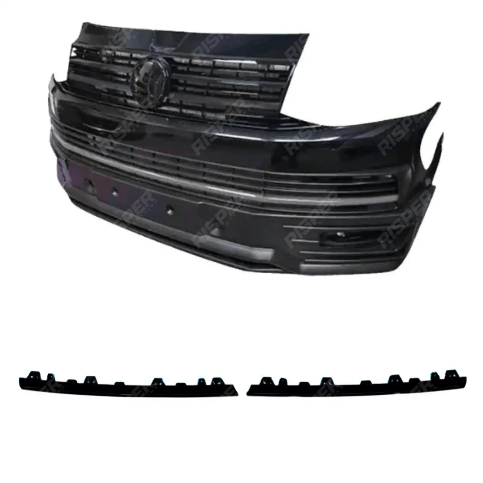 VW T6 Transporter 2015 - 2019 Front Upper 2 - Piece Clip In Grille Streamer