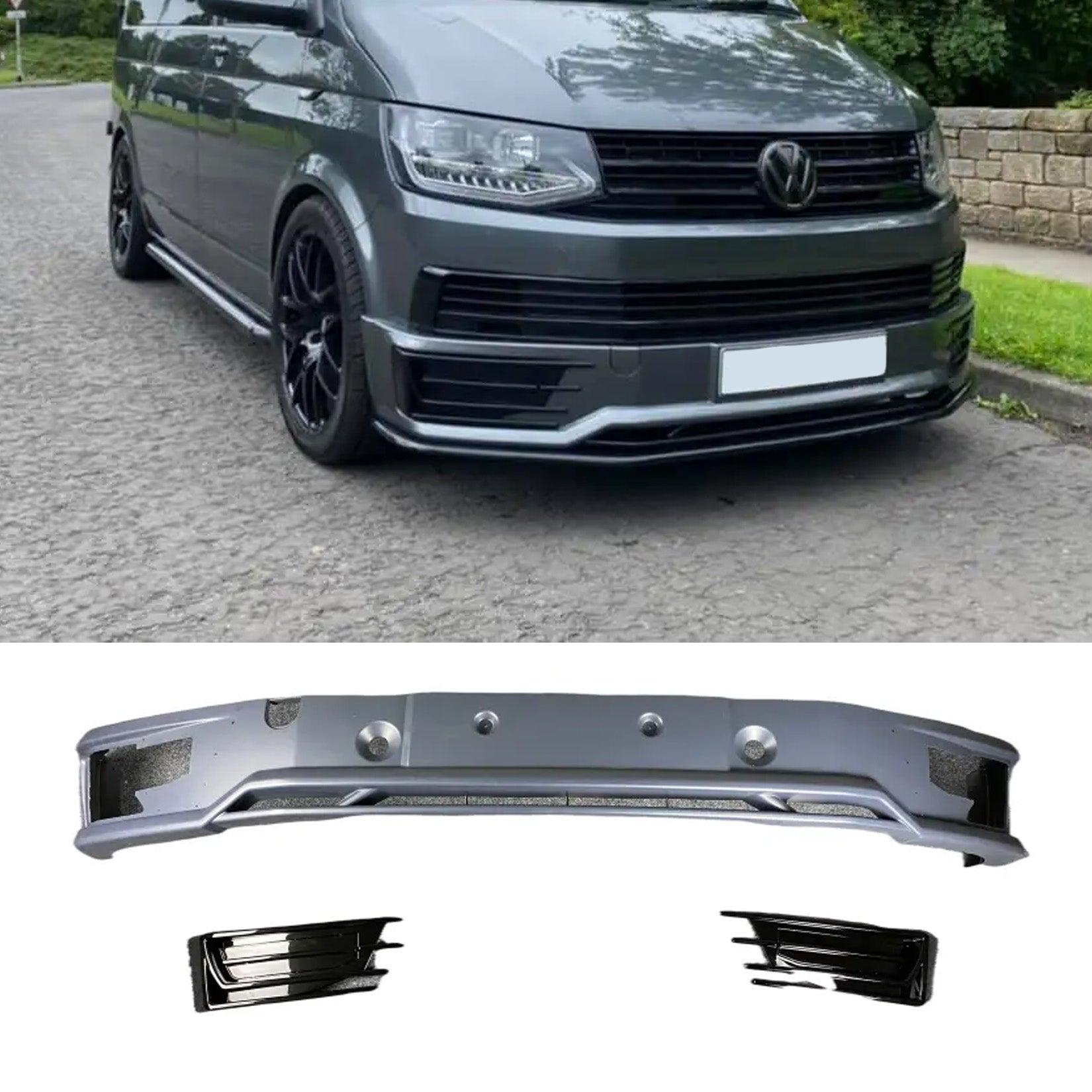 VW T6 Transporter 2015 Onwards - Lower Sportline Style Front Splitter - TMC Motorsport