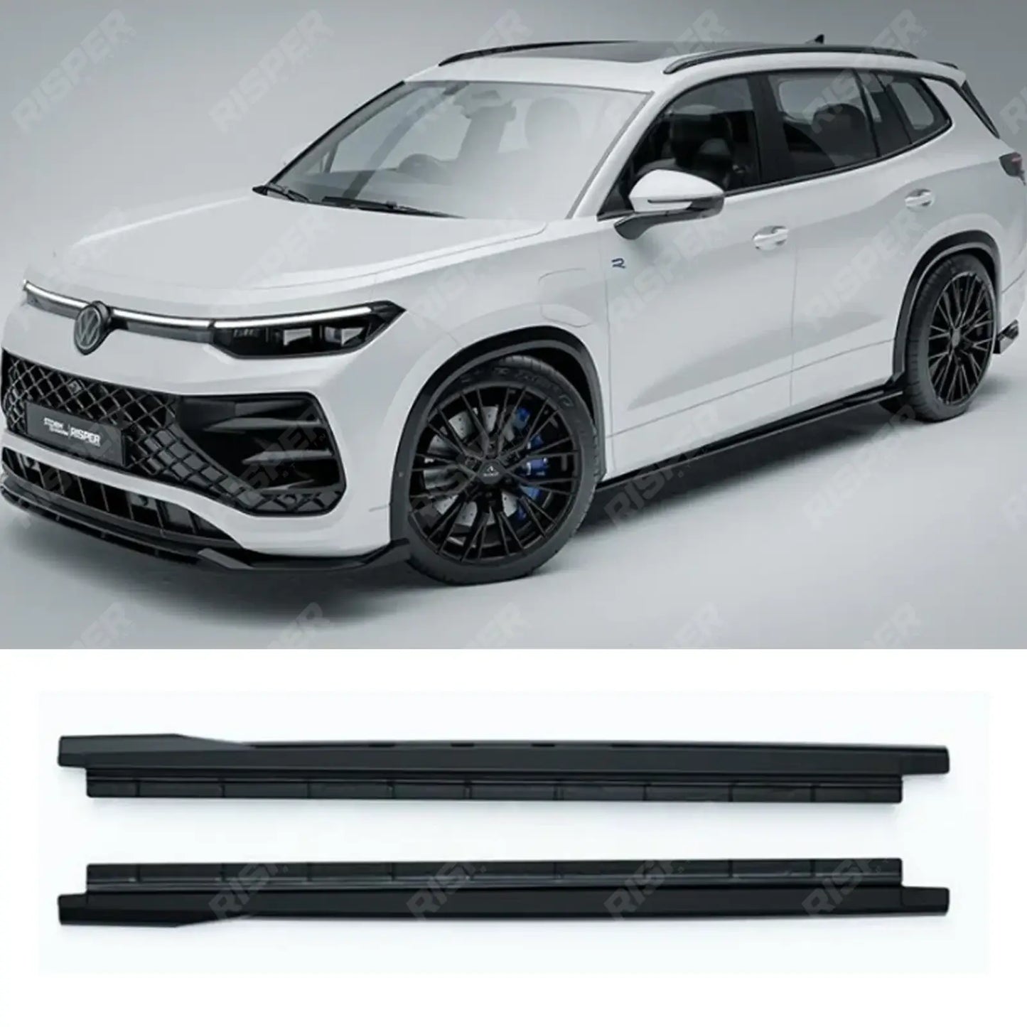 VW Tayron MK1 2025 On Side Skirts In Gloss Black