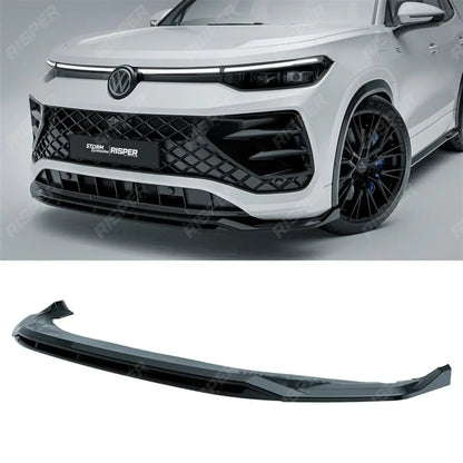 VW Tayron R-Line MK1 2025 On Front Splitter In Gloss Black