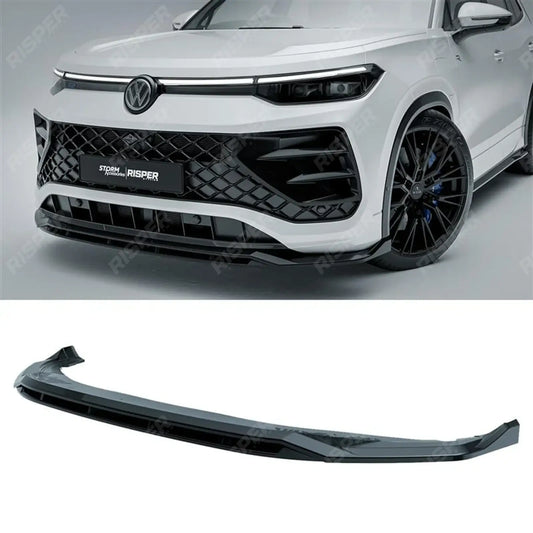 VW Tayron R-Line MK1 2025 On Front Splitter In Gloss Black