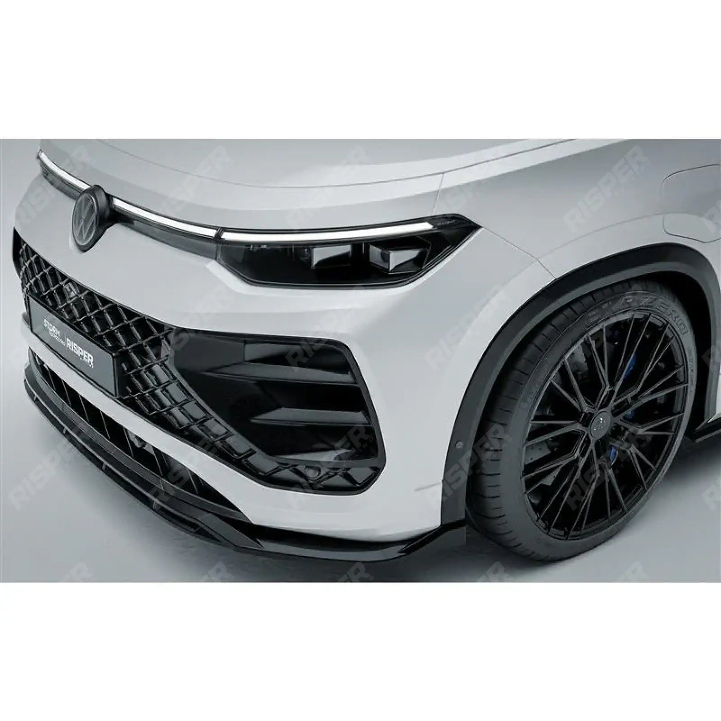VW Tayron R-Line MK1 2025 On Front Splitter In Gloss Black