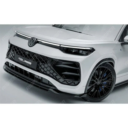 VW Tayron R-Line MK1 2025 On Front Splitter In Gloss Black