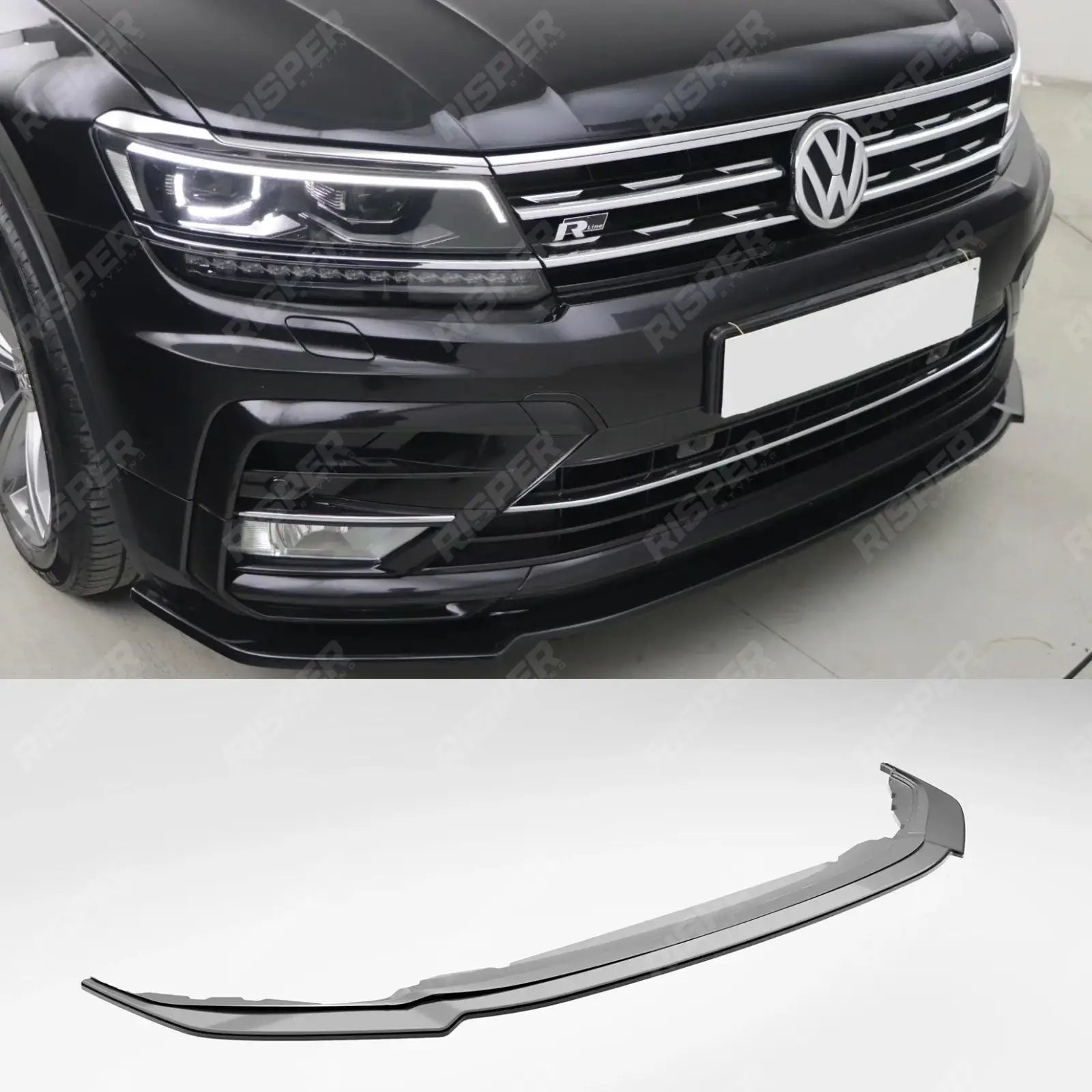 Tiguan R Line Split VW Tiguan MK2 R-Line 2015-2020 Front Splitter – TMC Motorsport