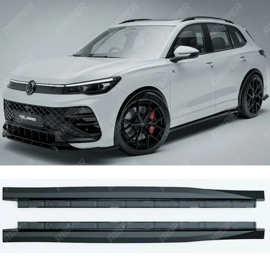 VW Tiguan MK3 2024 On Side Skirts In Gloss Black