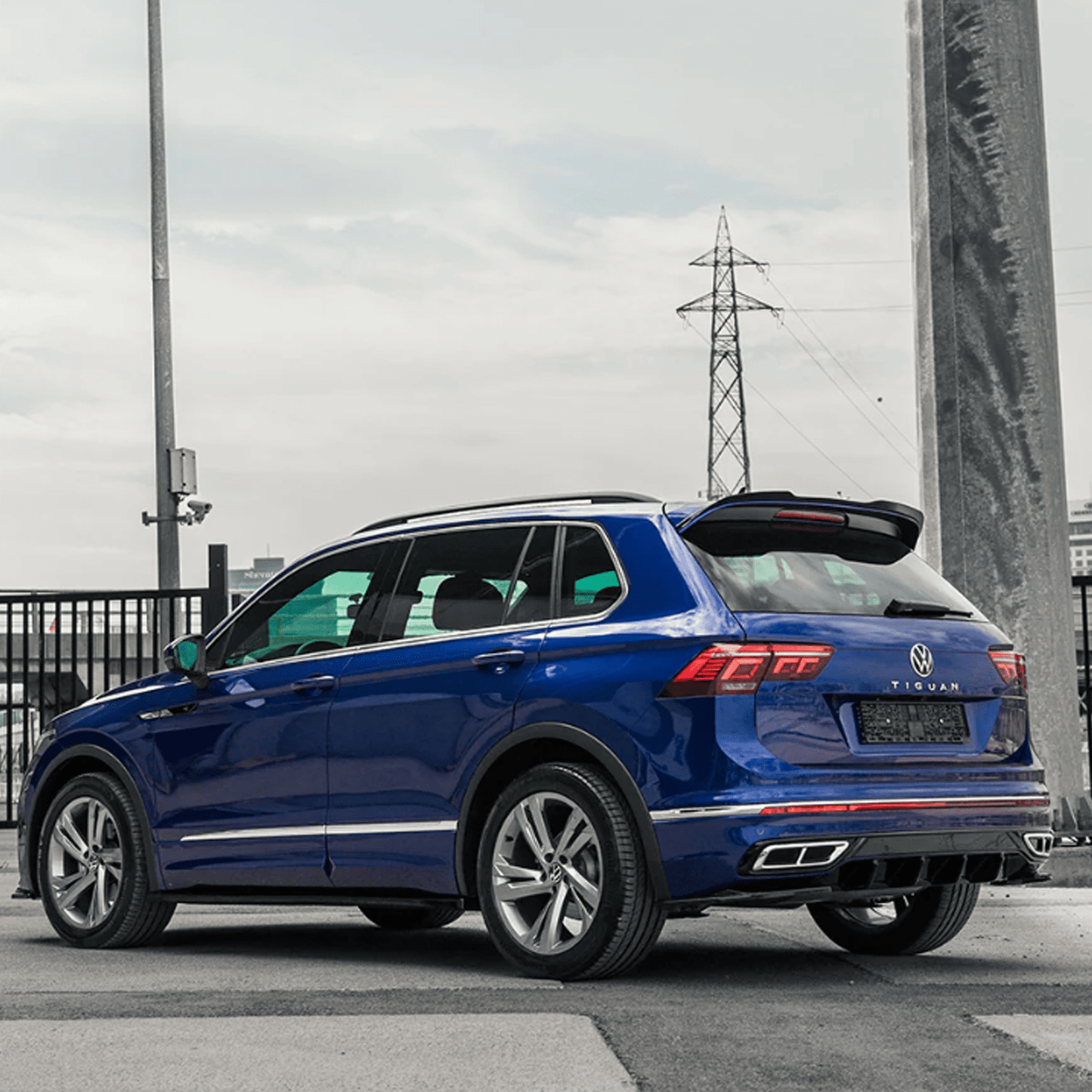 Vw Tiguan R-Line 2020-2024 Rear Side Splitters In Gloss Black - TMC Motorsport