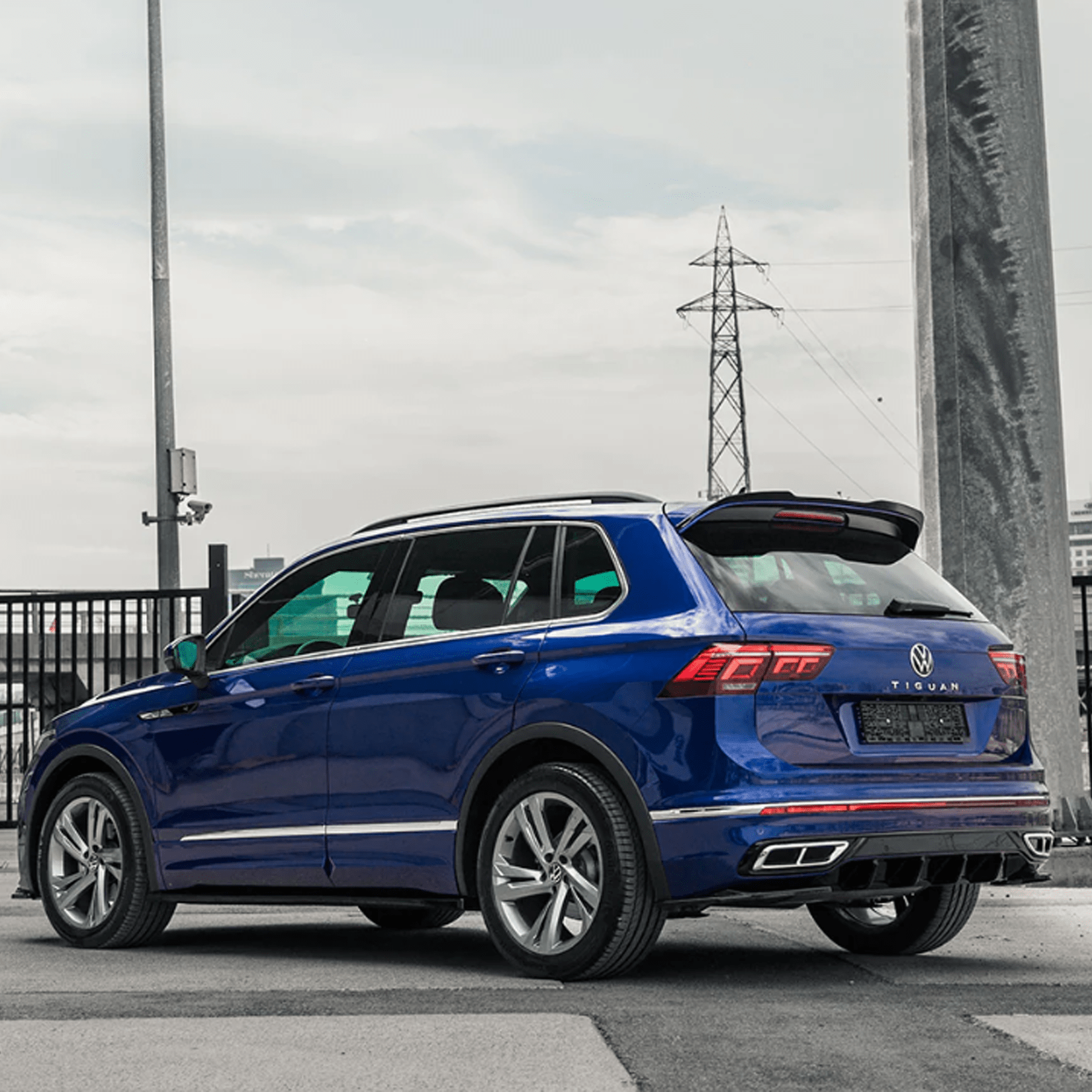 Vw Tiguan R-Line 2020-2024 Rear Side Splitters In Gloss Black - TMC Motorsport