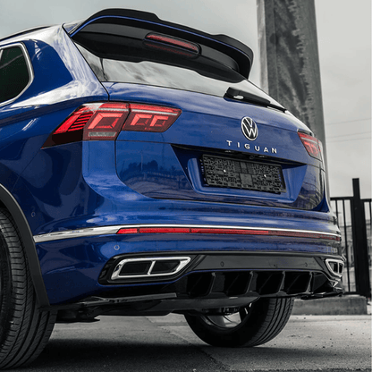 Vw Tiguan R-Line 2020-2024 Rear Side Splitters In Gloss Black - TMC Motorsport