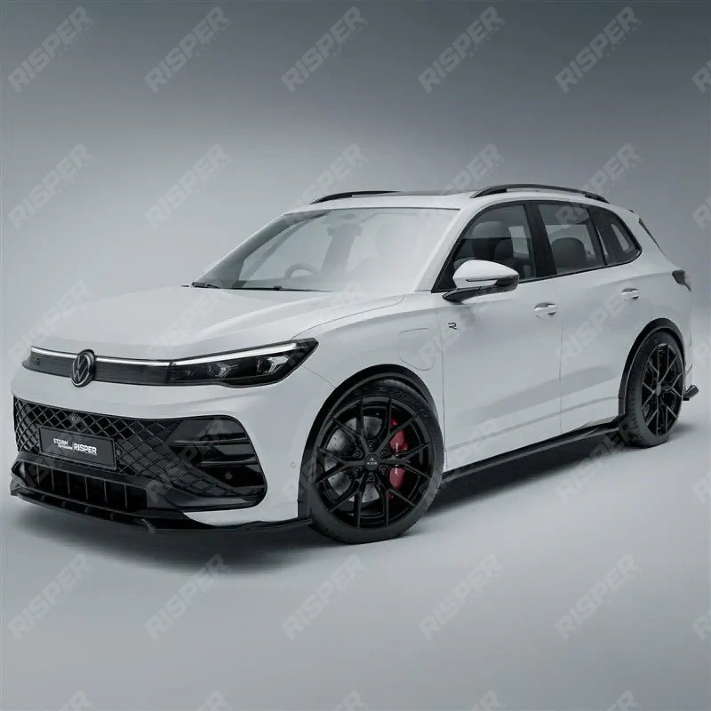 VW Tiguan R-Line MK3 2024 On Aero Body Kit In Gloss Black