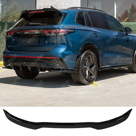 VW Tiguan R-Line MK3 2024 On Rear Spoiler In Gloss Black