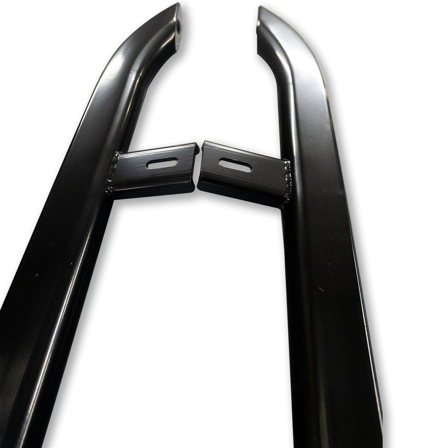 VW Transporter T5 & T6 SWB 2003-2023 Trapezoid Side Bars in Gloss Black - TMC Motorsport