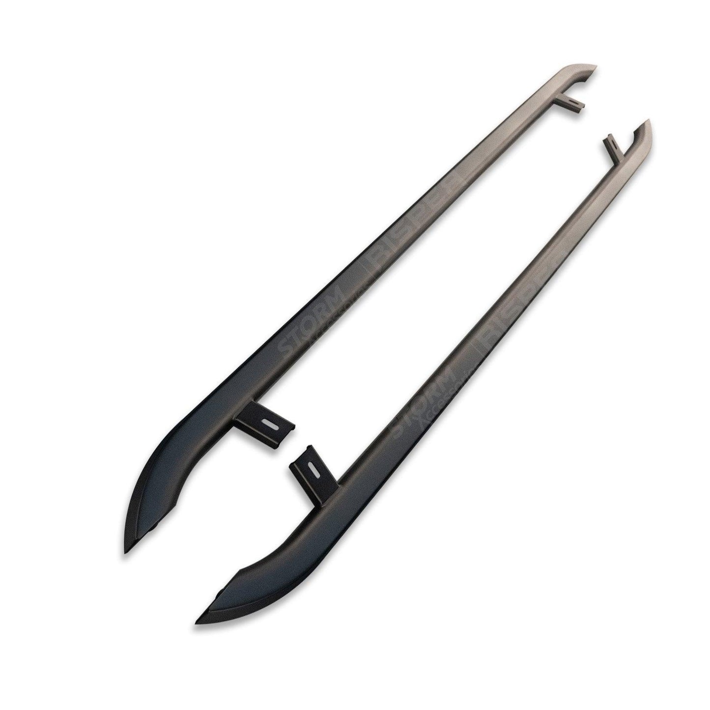 VW Transporter T5 & T6 SWB 2003-2023 Trapezoid Side Bars in Matt Black - TMC Motorsport