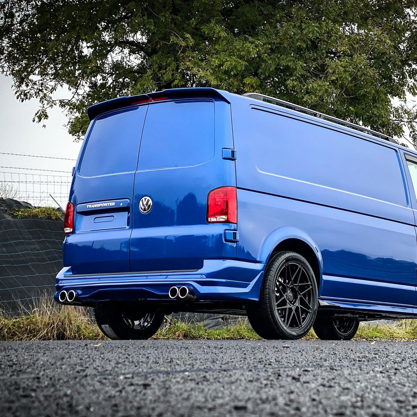 Vw Transporter T6.1 2019 - 2024 - Abt Rear Skirt Bumper Set - Barn Doors - TMC Motorsport