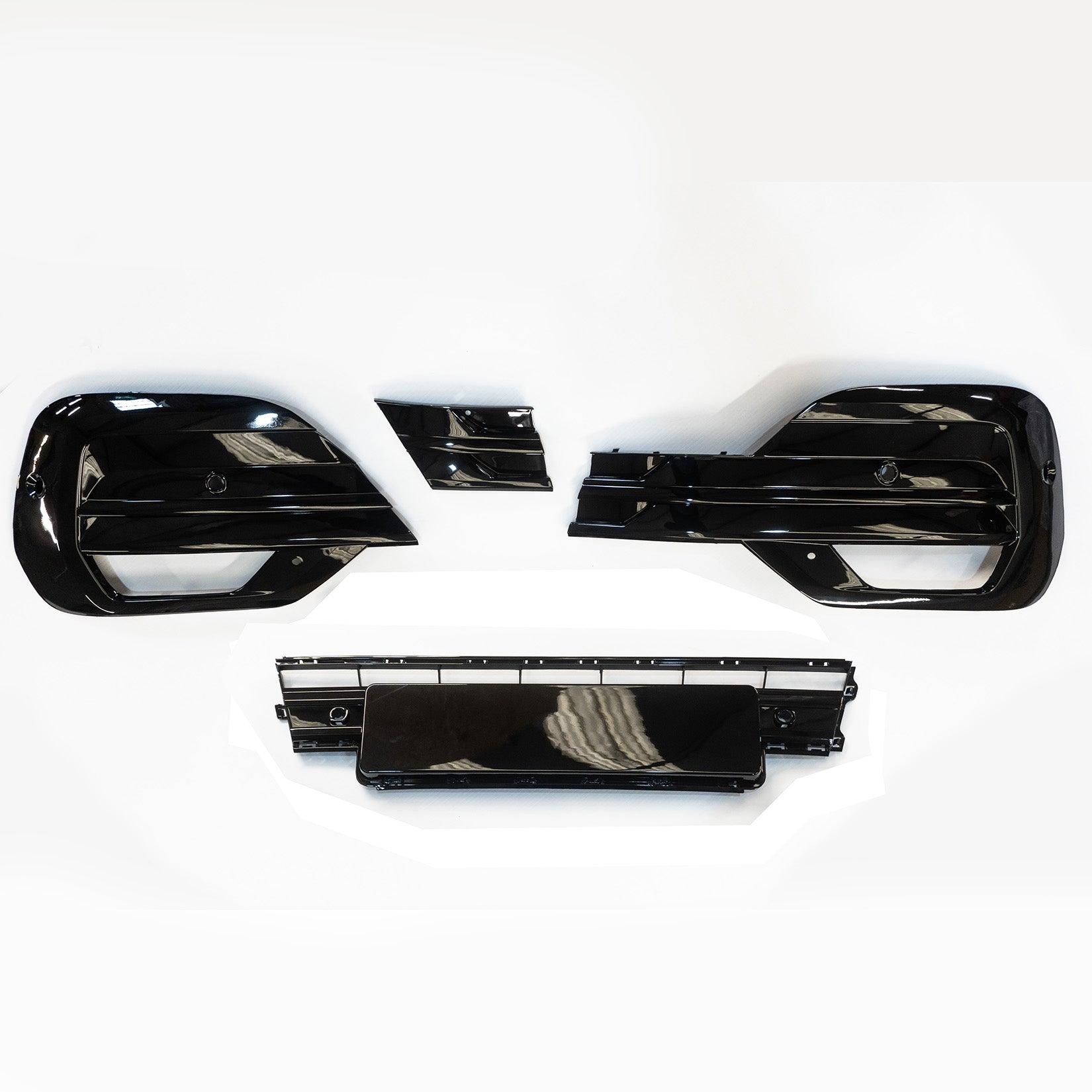 VW Transporter T6.1 2019 - 2024 Replacement Lower Front Grill Kit In Gloss Black - TMC Motorsport