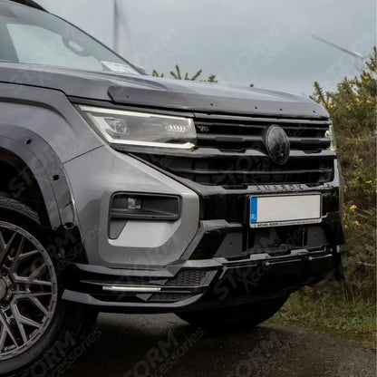 Wide Trak Front Valance Splitter In Gloss Black For Volkswagen Amarok 2023+