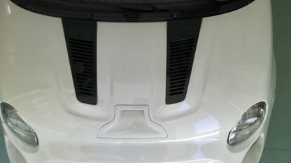 Abarth 500 / 595 / 695 Biposto Style REPLICA BONNET WITH OPTIONAL VENTS - Cadamuro - TMC Motorsport