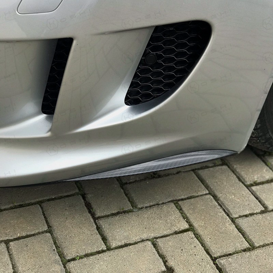 Jaguar F-Type Front Flaps - Carbon Fibre - TMC Motorsport