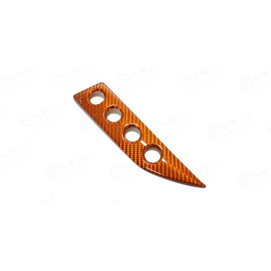 Maserati Granturismo Audio System Buttons Cover Orange - Carbon Fibre - TMC Motorsport