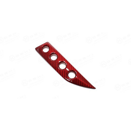 Maserati Granturismo Audio System Buttons Cover Red - Carbon Fibre - TMC Motorsport