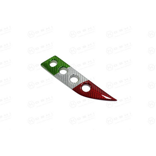 Maserati Granturismo Audio System Buttons Cover Italian Flag V1 - Carbon Fibre - TMC Motorsport