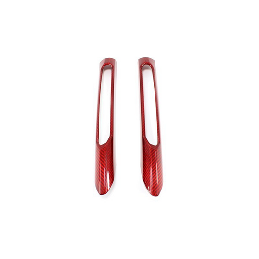 Mercedes Benz SLK R172 Front Bumper Light Trim Red - Carbon Fibre - TMC Motorsport