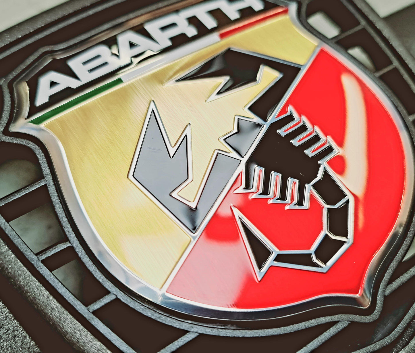 Genuine Abarth Front Badge & Trim - 500 Abarth Competizione - TMC Motorsport