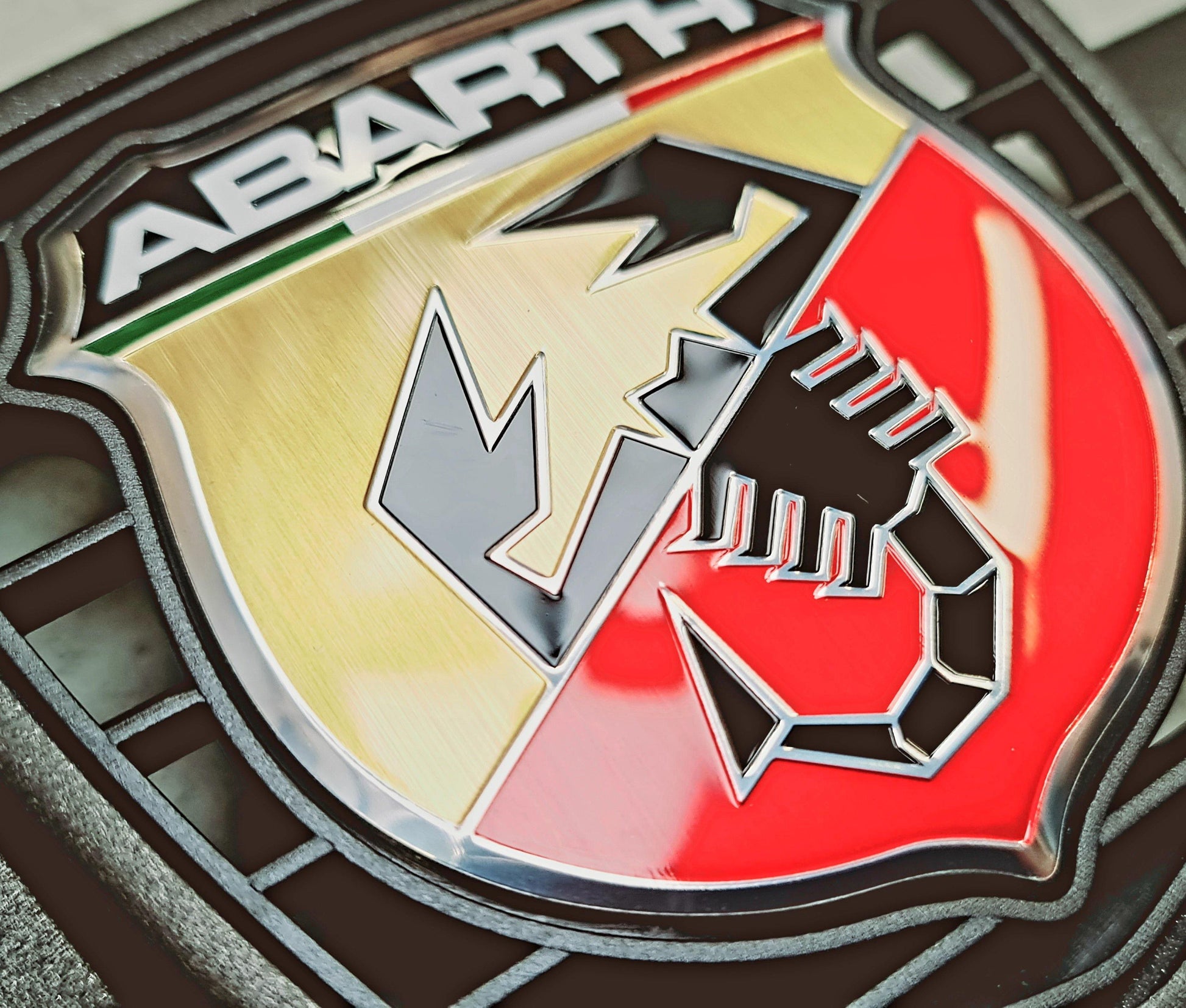 Genuine Abarth Front Badge & Trim - 500 Abarth Competizione - TMC Motorsport