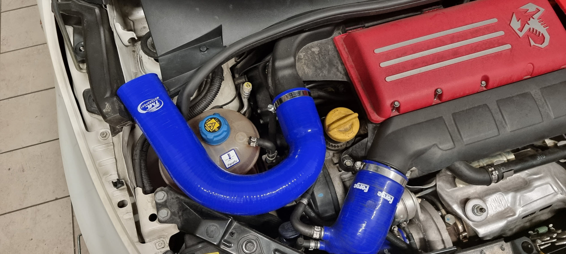 Abarth 500 / 595 / 695 TMC Motorsport Standard Airbox Scuttle Feed Silicone Hose - TMC Motorsport