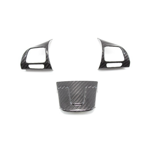 Volkswagen Golf MK6 Steering Wheel Trim Covers Vers.2 - Carbon Fibre - TMC Motorsport