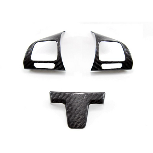 Volkswagen Golf MK6 Steering Wheel Trim Covers - Carbon Fibre - TMC Motorsport