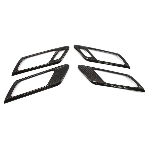 VW Golf MK6 Interior Door Handles Trim - Carbon Fibre - TMC Motorsport