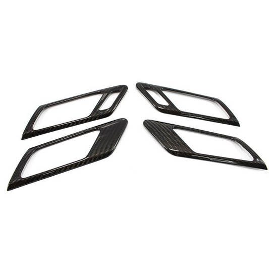 VW Golf MK6 Interior Door Handles Trim - Carbon Fibre - TMC Motorsport