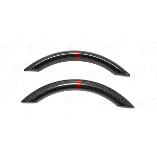 VW GOLF MK7 GTI/R Steering Wheel Upper Part Cover Red - Carbon Fibre - TMC Motorsport