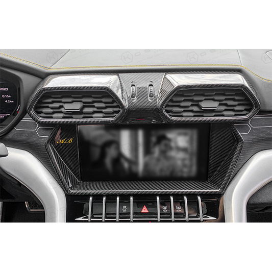 Lamborghini Urus Dashboard Screen/Radio Frame Cover - Carbon Fibre