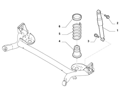 Genuine Abarth Upper Bolt, Rear Suspension - 500 Abarth - TMC Motorsport
