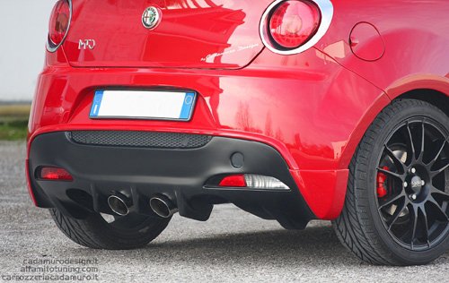 Alfa MiTo Rear Bumper Spoiler For Concentric Silencer v2 - Cadamuro
