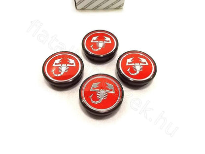 Genuine Abarth Centre Caps Set - Abarth 500 / 595 / 695/Punto Evo Abarth - TMC Motorsport