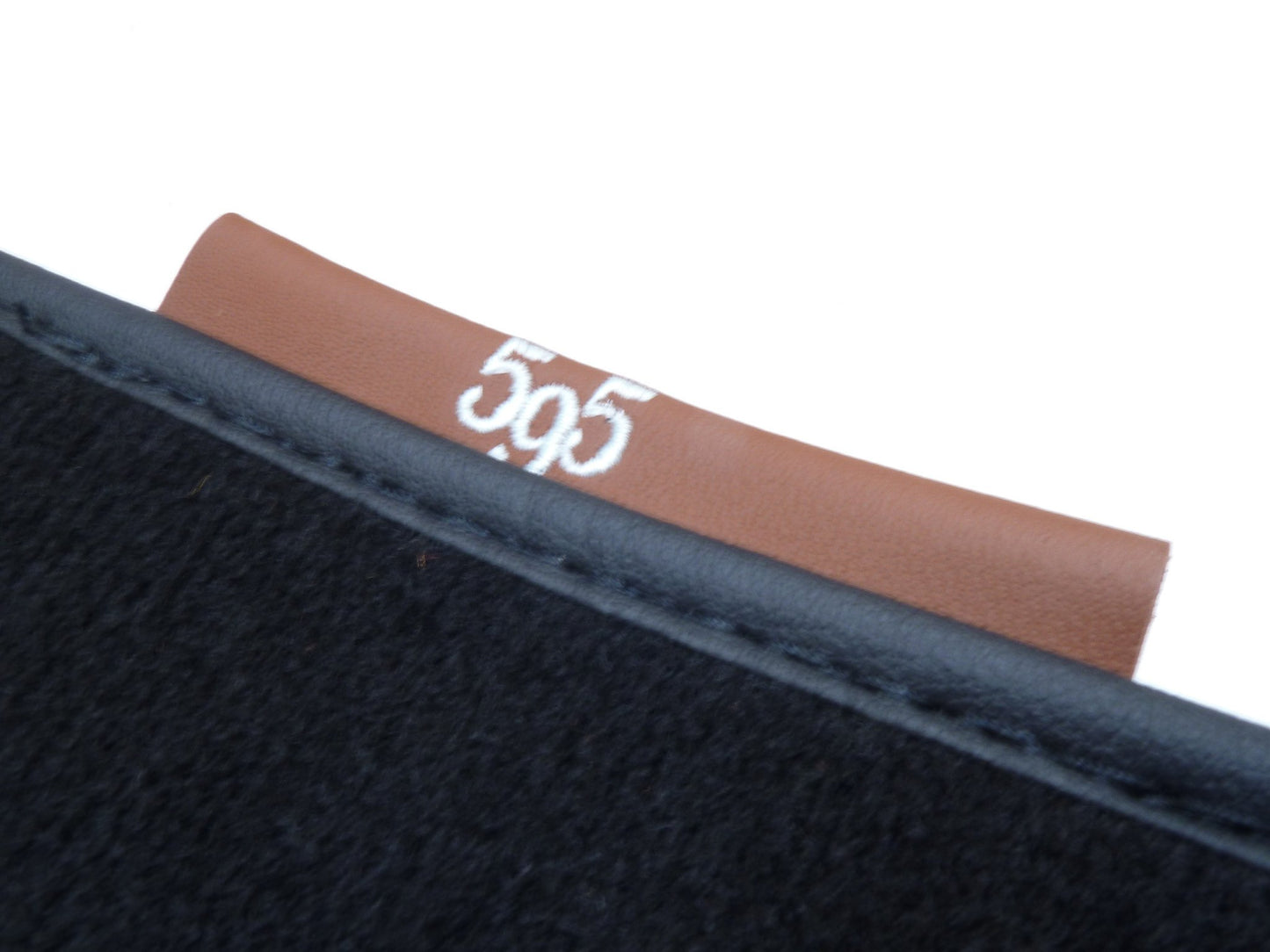 Genuine Abarth Carpet Mat Set, Brown Leather - 500 595 Abarth (Manual) - Right Hand Drive Vehicles - TMC Motorsport