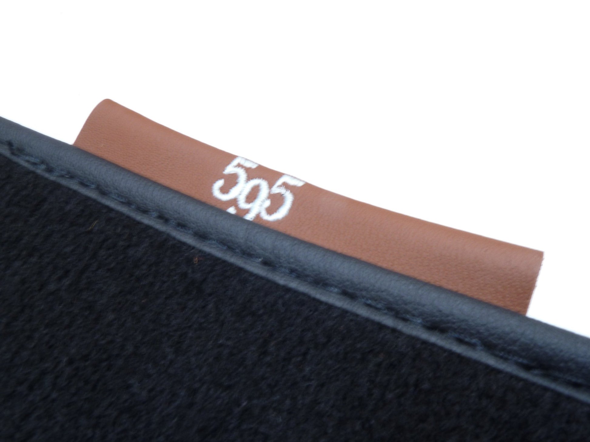 Genuine Abarth Carpet Mat Set, Brown Leather - 500 595 Abarth (Manual) - Right Hand Drive Vehicles - TMC Motorsport