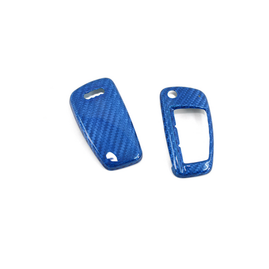 AUDI R8 Key Cover Fob Blue - Carbon Fibre