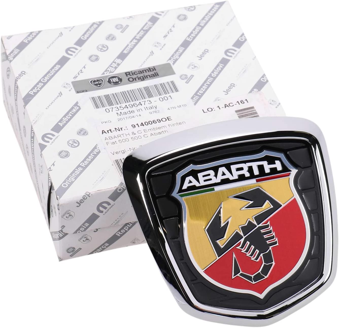 Genuine Abarth Badge, Tailgate - 500 Abarth - TMC Motorsport
