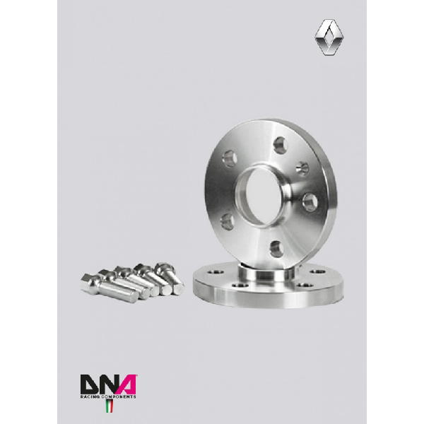 Renault Clio III RS 197 (2006-2009) - Renault Clio III RS 200 (2009-) 20MM WHEEL SPACERS AND BOLTS KITS - DNA RACING - TMC Motorsport