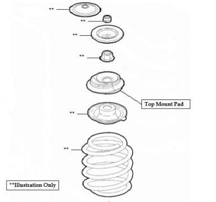 Abarth 500 / 595 / 695 Top Mount - TMC Motorsport